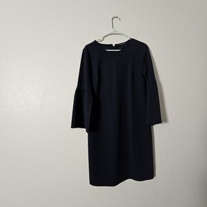 Banana Republic Navy Blue Elegant  Women's Dress Bell Sleeve Sz 6
